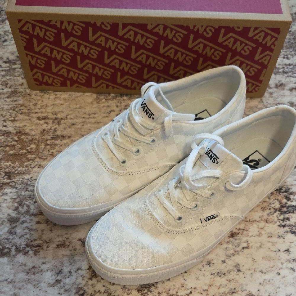 Vans Classic White Checkered Shoes